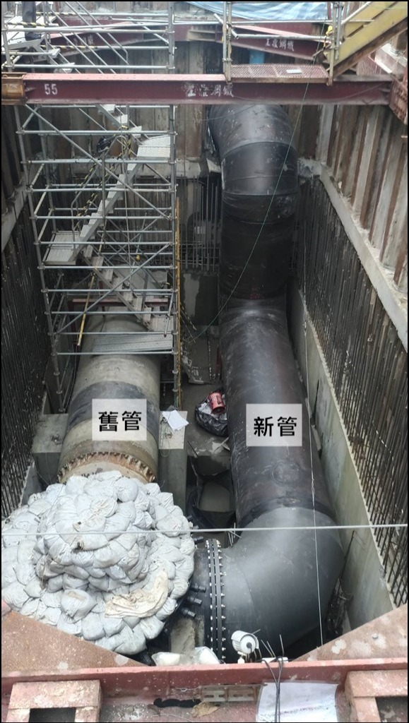 (不斷水工法，來源：臺北市政府捷運工程局第二區工程處)