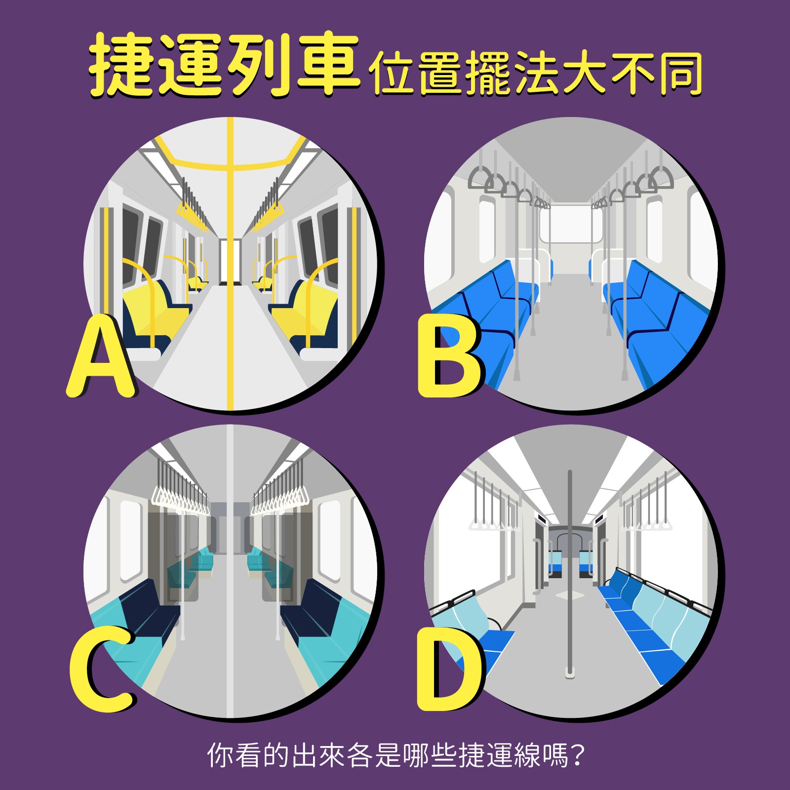 一窺捷運列車的內裝世界！