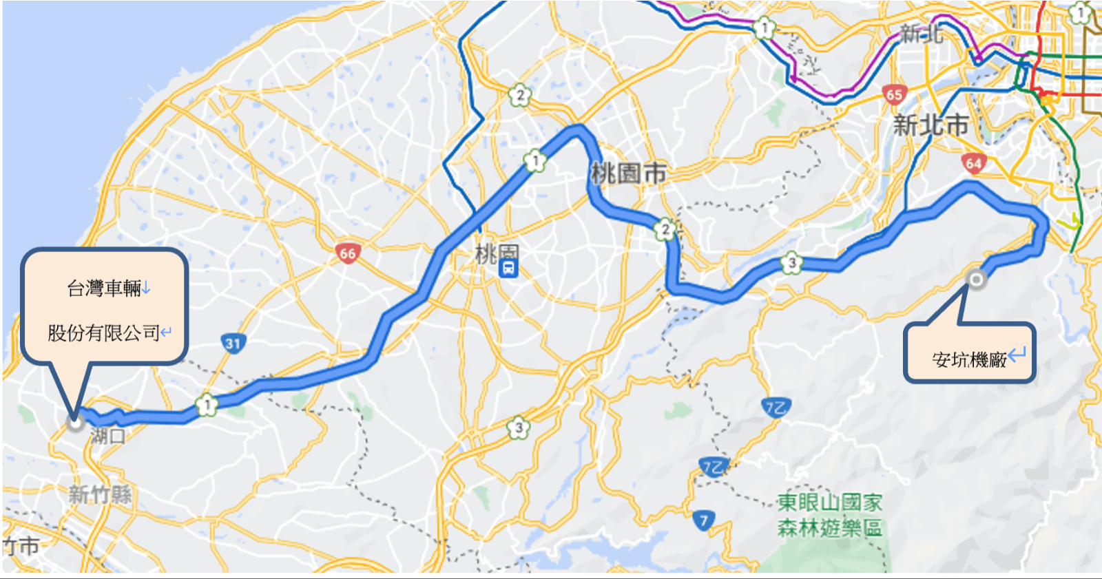 ▲圖說：列車運輸路線