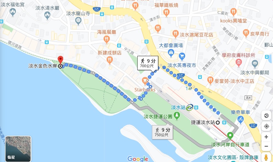 (地圖，來源：Google Map)