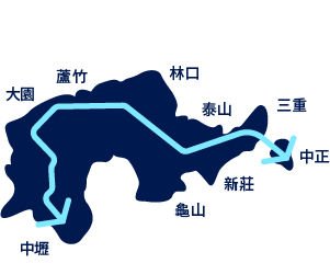 機場捷運增設A2a站及A5a站計畫區域地圖