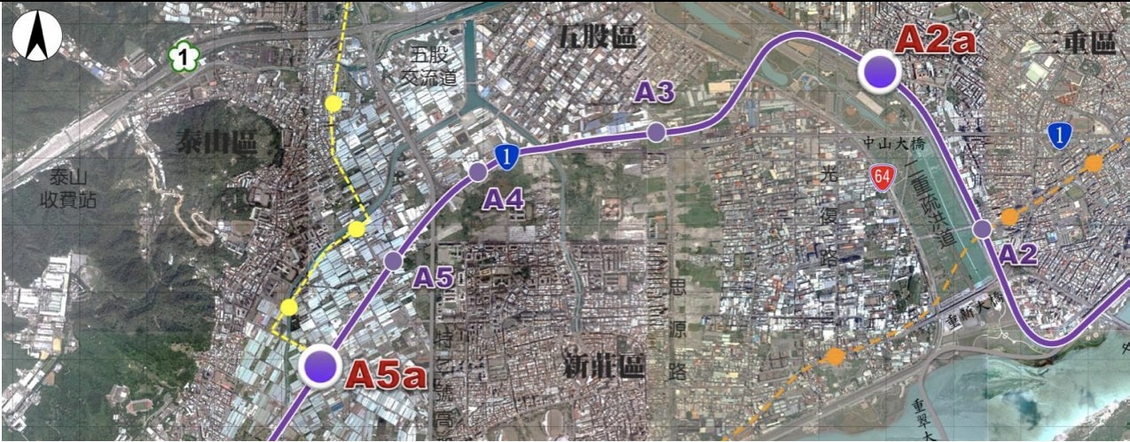 捷運機場線新增預計新增的A2a站跟A5a站​進度看這邊！